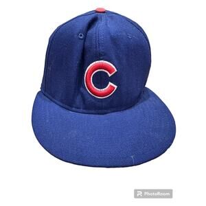 Chicago Cubs Vintage New Era Fitted Hat Sz 7 1/8 59FIFTY USA Pro Model